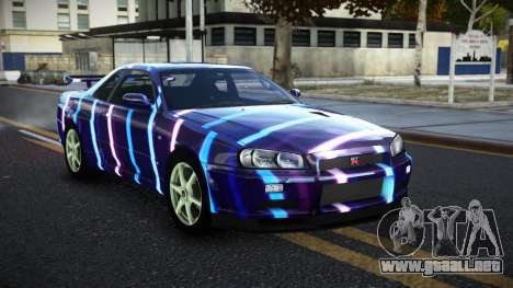 Nissan Skyline R34 JaP S2 para GTA 4