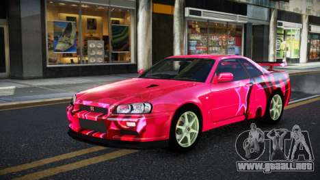 Nissan Skyline R34 JaP S6 para GTA 4