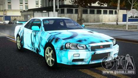 Nissan Skyline R34 JaP S3 para GTA 4