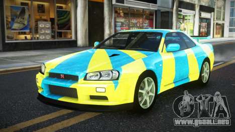 Nissan Skyline R34 JaP S4 para GTA 4