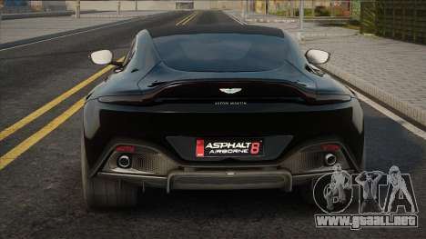 Aston Martin Vantage 2018 Blek para GTA San Andreas