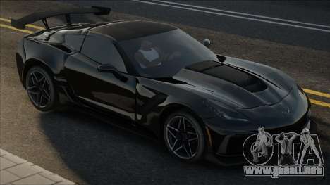 2019 Chevrolet Corvette ZR1 Blek para GTA San Andreas