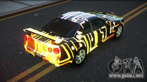 Nissan Skyline R34 JaP S10 para GTA 4