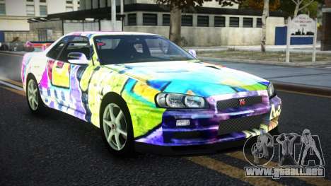 Nissan Skyline R34 JaP S14 para GTA 4