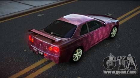 Nissan Skyline R34 JaP S5 para GTA 4