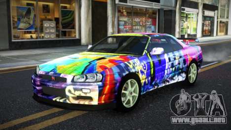 Nissan Skyline R34 JaP S14 para GTA 4