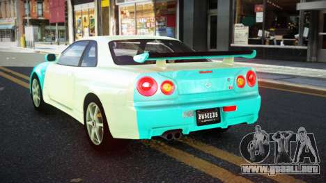 Nissan Skyline R34 JaP S8 para GTA 4