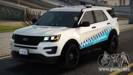 CPD 2016 Ford Explorer para GTA San Andreas