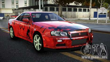 Nissan Skyline R34 JaP S12 para GTA 4