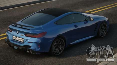 BMW M8 Azul Competición para GTA San Andreas