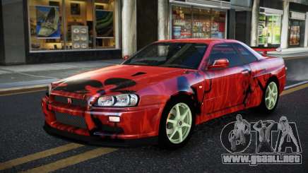 Nissan Skyline R34 JaP S12 para GTA 4