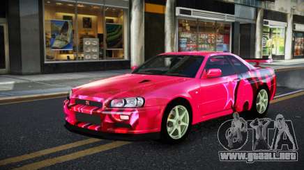 Nissan Skyline R34 JaP S6 para GTA 4