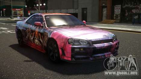 Nissan Skyline R34 ZL-R S9 para GTA 4