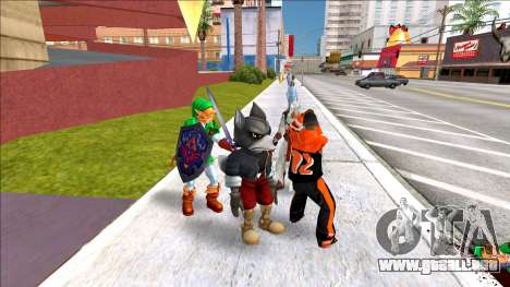 Wolf from Super Smash Bros Melee para GTA San Andreas