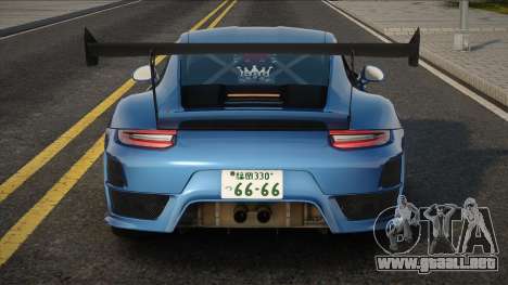 Porsche 911 GT2 RS Clubsport Blue para GTA San Andreas