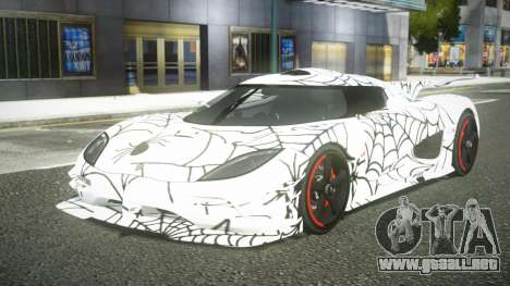 Koenigsegg Agera One RWZ S14 para GTA 4