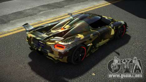 Koenigsegg Agera One RWZ S10 para GTA 4