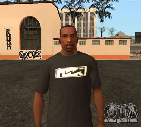 Camiseta negra de FOCK Inc. para GTA San Andreas