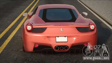 2010 Ferrari 458 Italia Red para GTA San Andreas