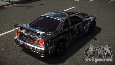 Nissan Skyline R34 ZL-R S7 para GTA 4