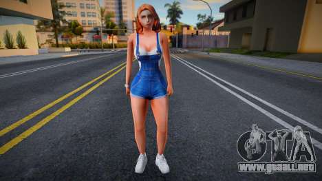 Muchacha joven en el estilo de CA 12 para GTA San Andreas