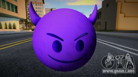 Emoji con Cara de Diablo Morado para GTA San Andreas