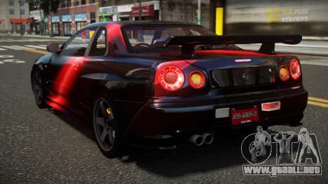 Nissan Skyline R34 ZL-R S2 para GTA 4