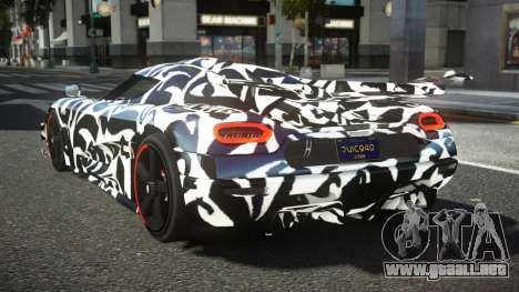 Koenigsegg Agera One RWZ S8 para GTA 4