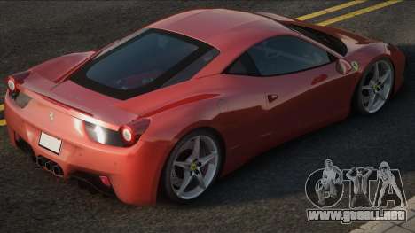 2010 Ferrari 458 Italia Red para GTA San Andreas