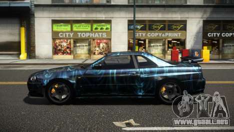 Nissan Skyline R34 ZL-R S12 para GTA 4