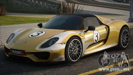 Porsche 918 Spyder with Weissach Package para GTA San Andreas