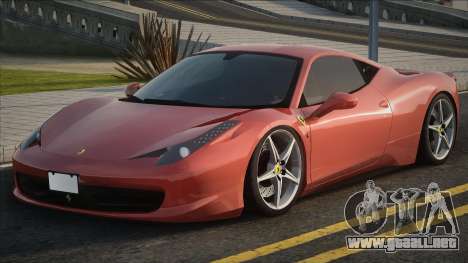 2010 Ferrari 458 Italia Red para GTA San Andreas