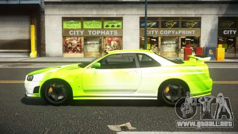 Nissan Skyline R34 ZL-R S8 para GTA 4