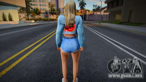 Chica joven en el estilo de CA 22 para GTA San Andreas