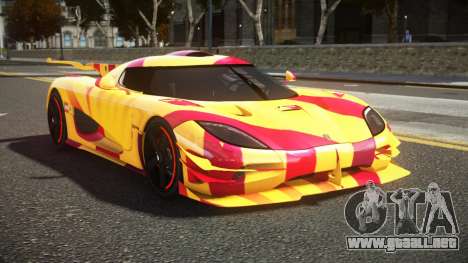 Koenigsegg Agera One RWZ S2 para GTA 4