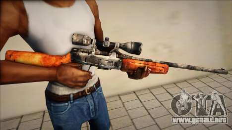 Rifle de francotirador del juego The Walking Dea para GTA San Andreas