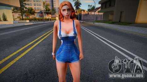 Muchacha joven en el estilo de CA 12 para GTA San Andreas