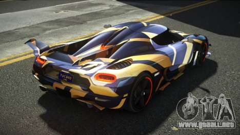 Koenigsegg Agera One RWZ S4 para GTA 4