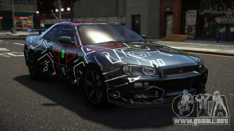 Nissan Skyline R34 ZL-R S1 para GTA 4