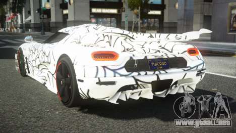 Koenigsegg Agera One RWZ S14 para GTA 4