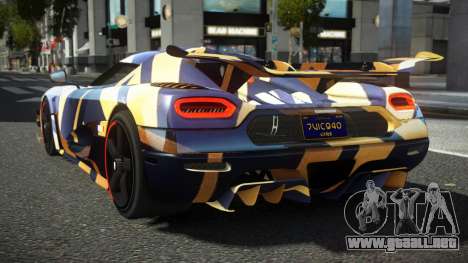 Koenigsegg Agera One RWZ S4 para GTA 4