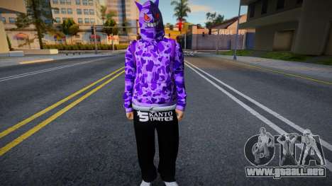 Gengar Hoodie Boy para GTA San Andreas