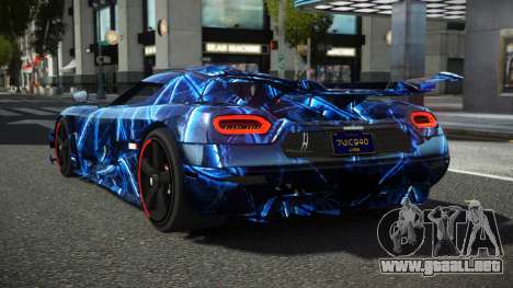 Koenigsegg Agera One RWZ S12 para GTA 4