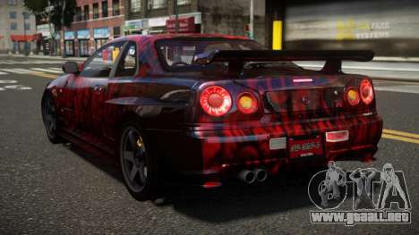 Nissan Skyline R34 ZL-R S3 para GTA 4