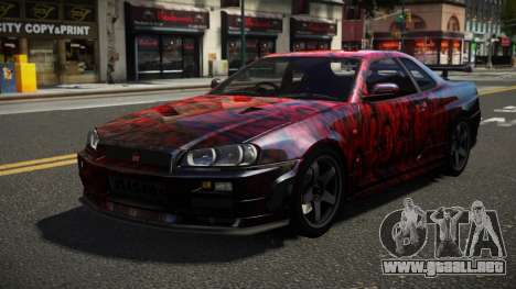 Nissan Skyline R34 ZL-R S3 para GTA 4