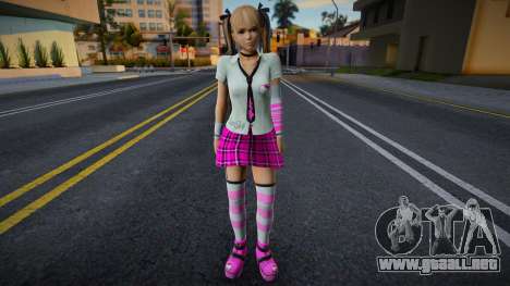 Marie Rose in School Uniform - Pink para GTA San Andreas