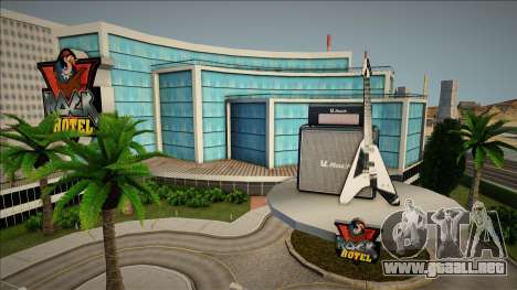 V-Rock Hotel R-TXD 2024 - Blue-Glass Version para GTA San Andreas