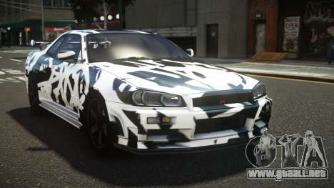 Nissan Skyline R34 ZL-R S14 para GTA 4