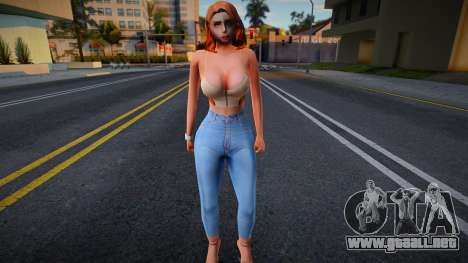 Muchacha joven en el estilo de CA 20 para GTA San Andreas