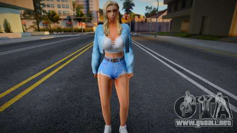 Chica joven en el estilo de CA 22 para GTA San Andreas